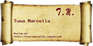Tusa Marcella névjegykártya